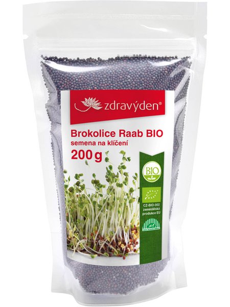 Brokolice Raab BIO - semena na klíčení 200g